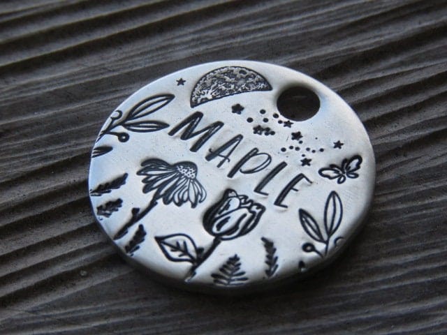 Native Wolf Pet Tags MAPLE