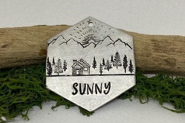 Native Wolf Pet Tags MAPLE