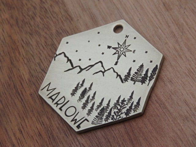 Native Wolf Pet Tags MARLOWE