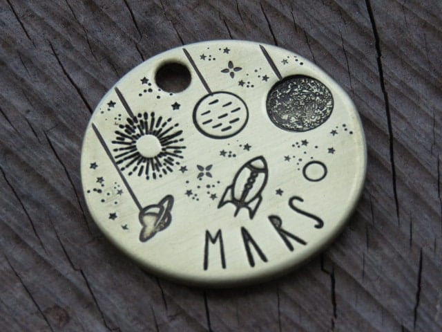 Native Wolf Pet Tags MARS