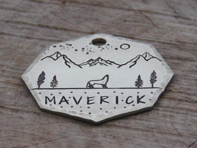 Native Wolf Pet Tags MAVERICK