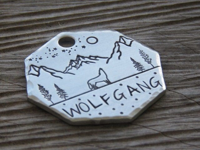 Native Wolf Pet Tags MAVERICK