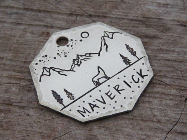 Native Wolf Pet Tags MAVERICK
