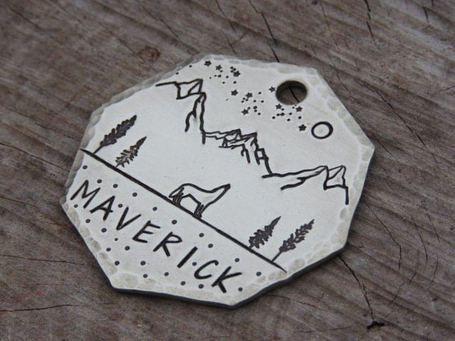 Native Wolf Pet Tags MAVERICK