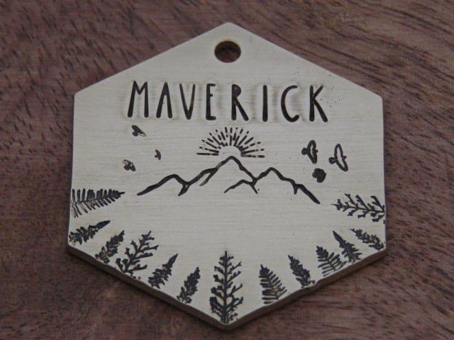 Native Wolf Pet Tags MAVERICK