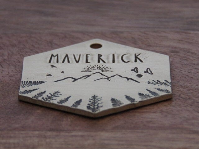 Native Wolf Pet Tags MAVERICK