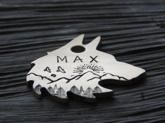 Native Wolf Pet Tags MAX