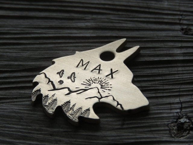 Native Wolf Pet Tags MAX