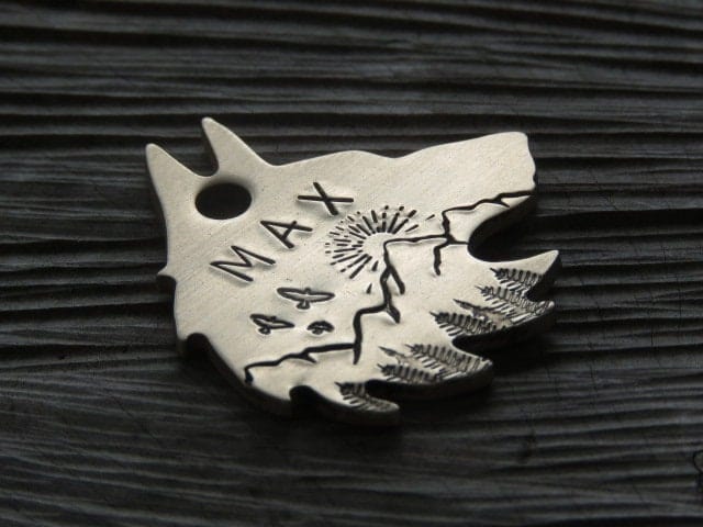 Native Wolf Pet Tags MAX