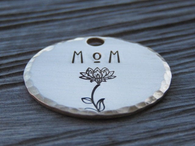 Native Wolf Pet Tags MOM