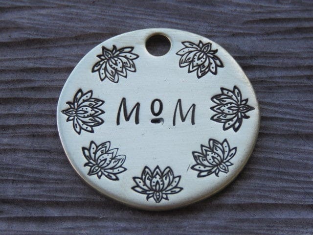 Native Wolf Pet Tags MOM