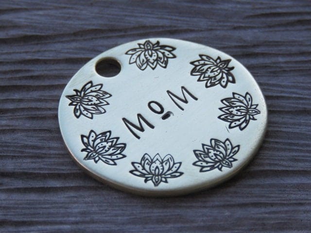 Native Wolf Pet Tags MOM