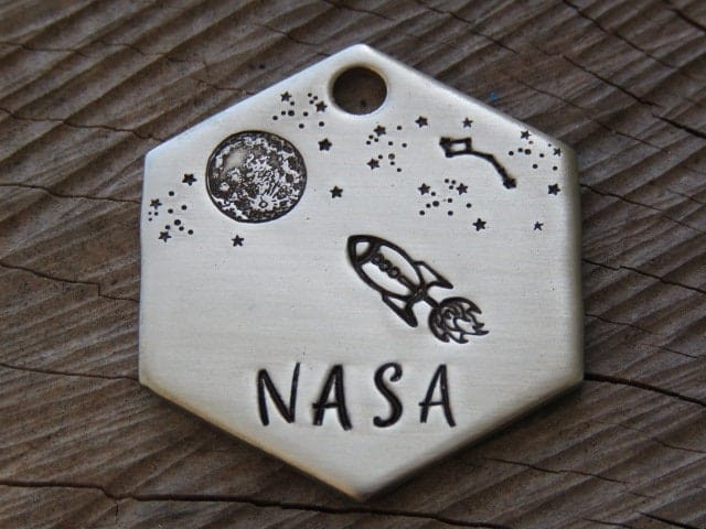 Native Wolf Pet Tags NASA