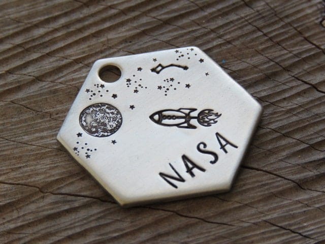 Native Wolf Pet Tags NASA