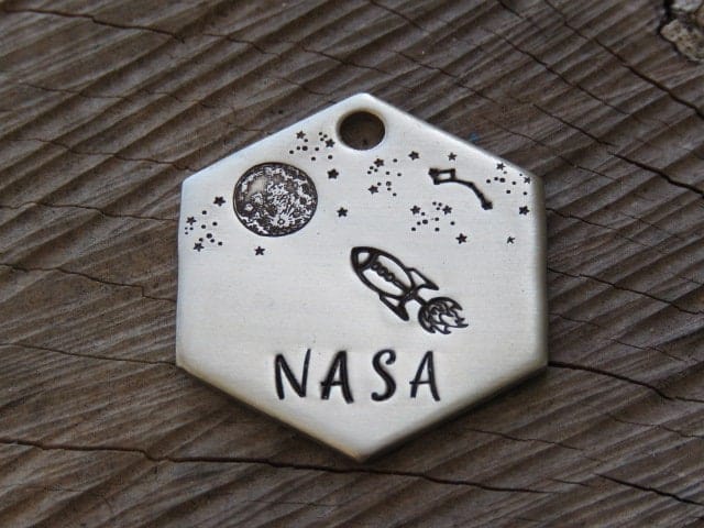 Native Wolf Pet Tags NASA