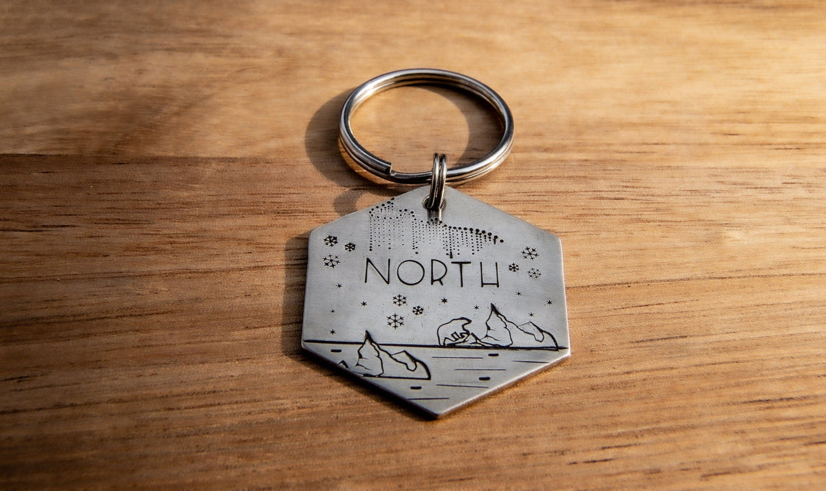 Native Wolf Pet Tags NORTH