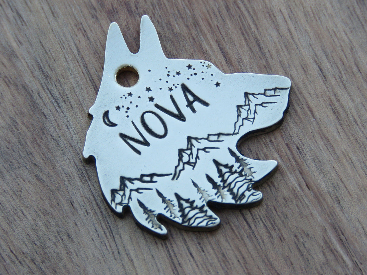 Native Wolf Pet Tags NOVA