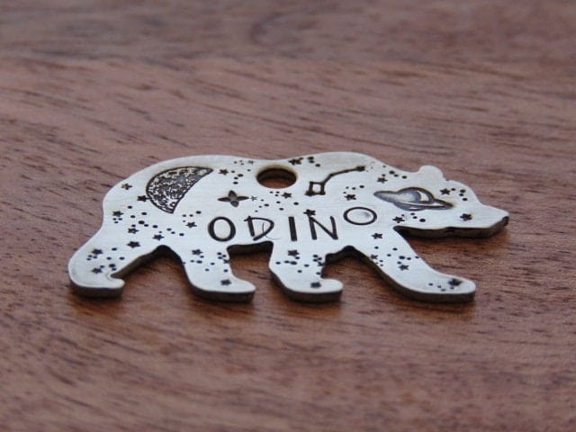 Native Wolf Pet Tags ODIN
