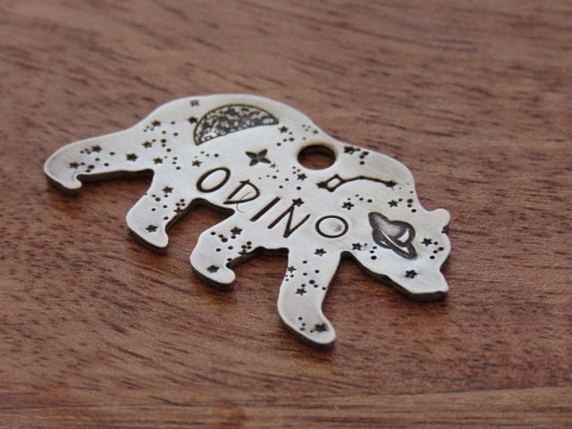 Native Wolf Pet Tags ODIN