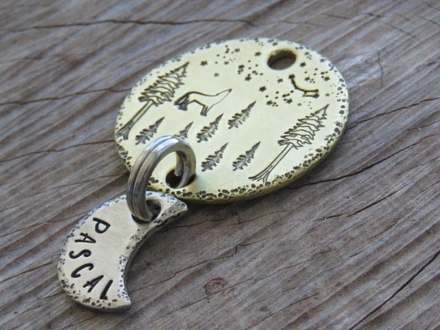 Native Wolf Pet Tags PASCAL (DOUBLE)