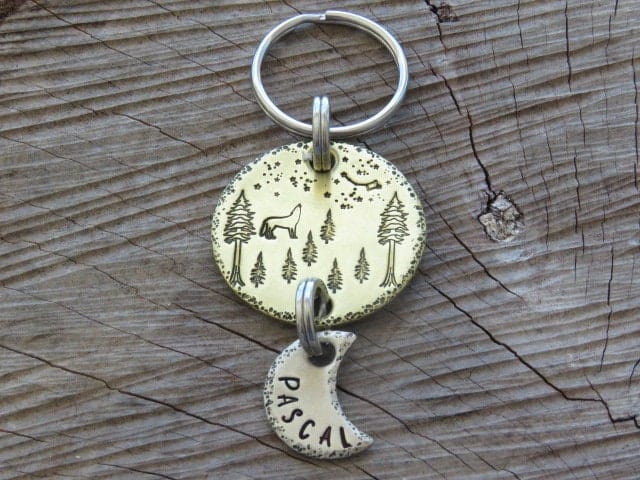 Native Wolf Pet Tags PASCAL (DOUBLE)