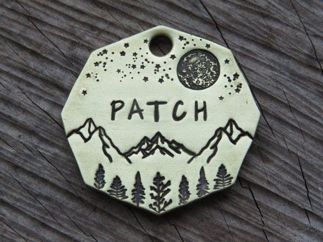 Native Wolf Pet Tags PATCH