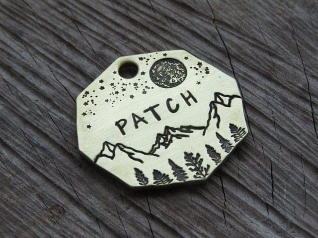 Native Wolf Pet Tags PATCH