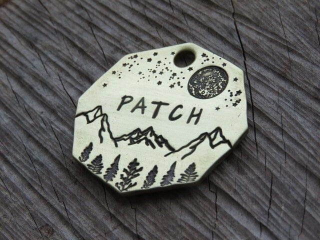 Native Wolf Pet Tags PATCH