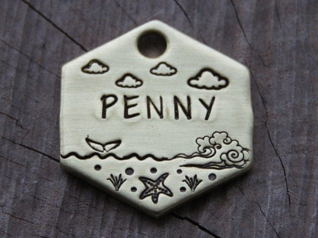 Native Wolf Pet Tags PENNY