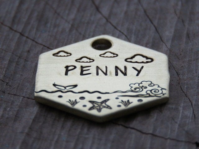 Native Wolf Pet Tags PENNY
