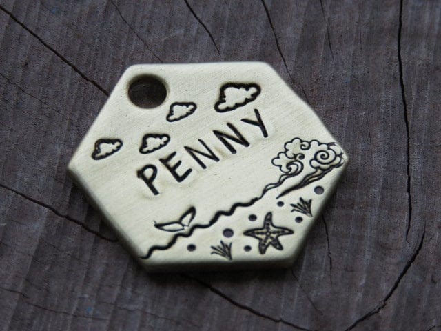 Native Wolf Pet Tags PENNY
