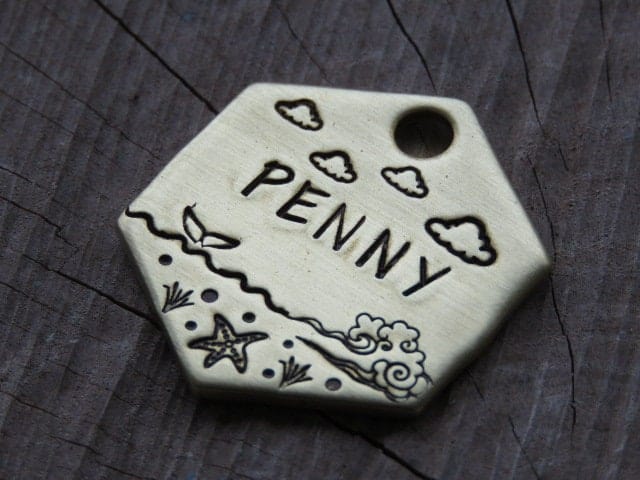 Native Wolf Pet Tags PENNY