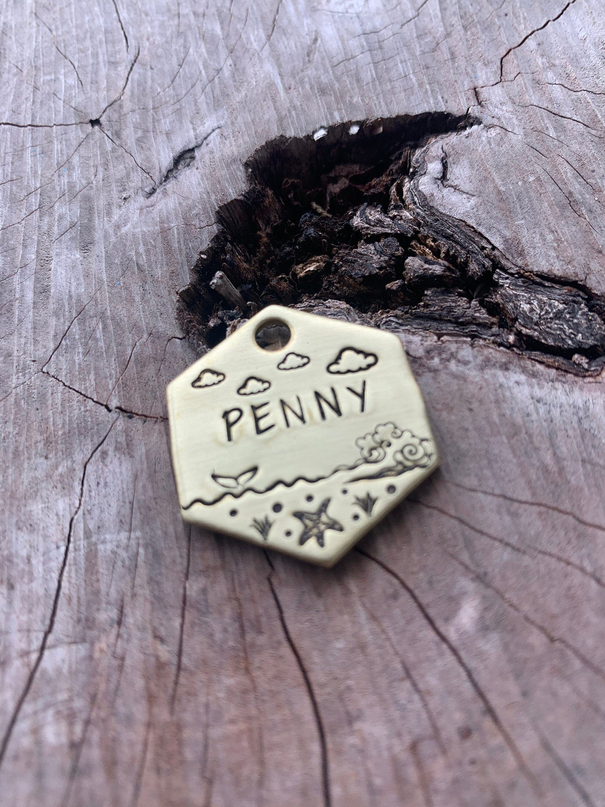 Native Wolf Pet Tags PENNY