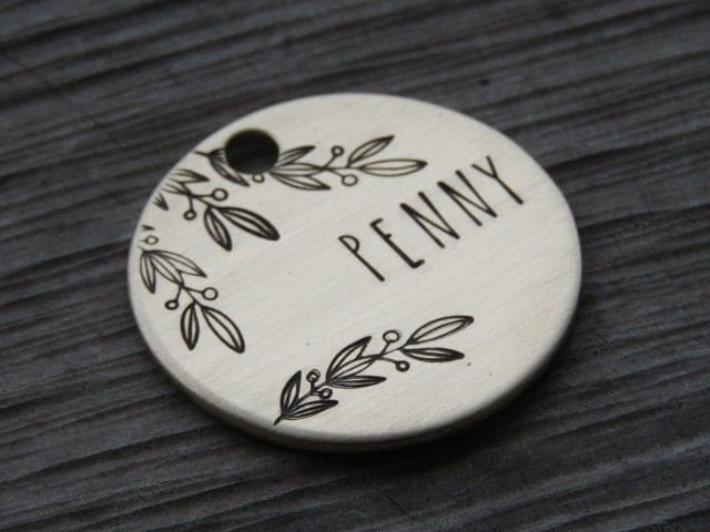 Native Wolf Pet Tags PENNY