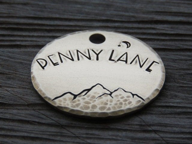 Native Wolf Pet Tags PENNY LANE