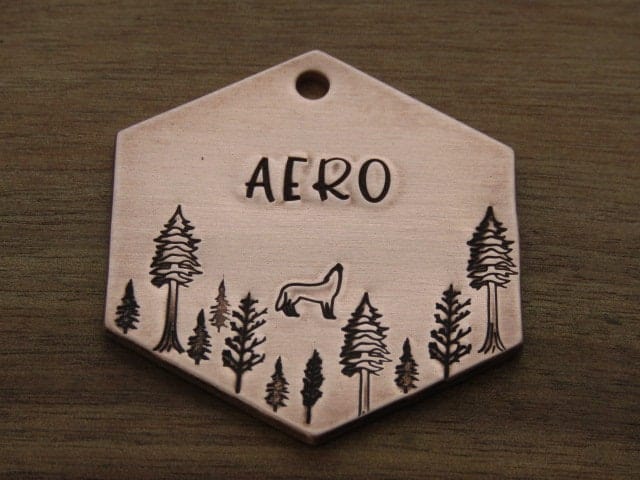 Native Wolf Pet Tags Pet Tag AERO