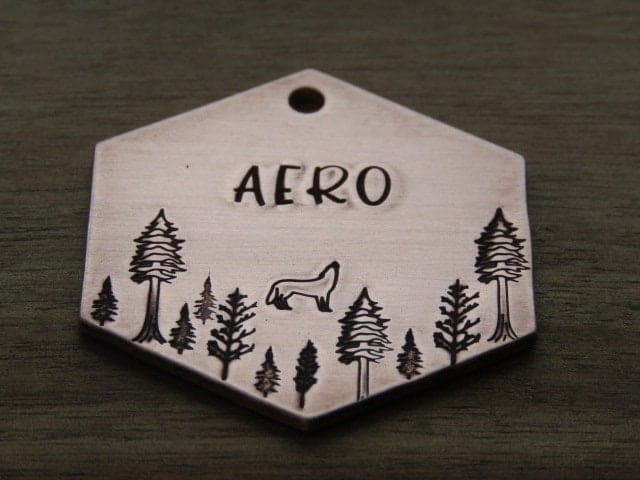Native Wolf Pet Tags Pet Tag AERO