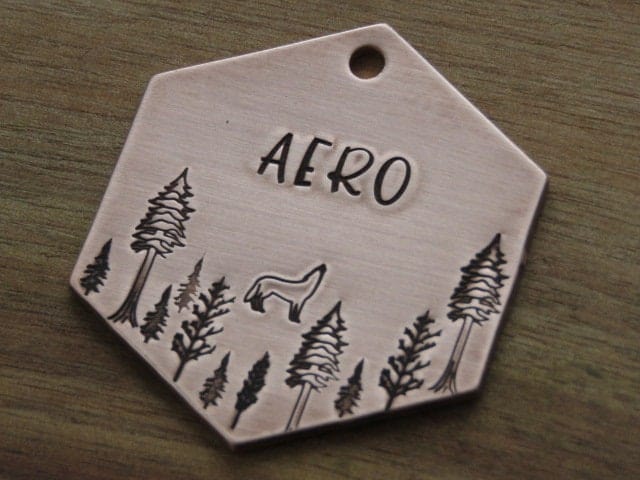 Native Wolf Pet Tags Pet Tag AERO