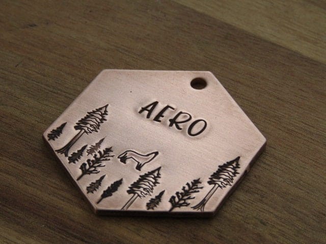 Native Wolf Pet Tags Pet Tag AERO