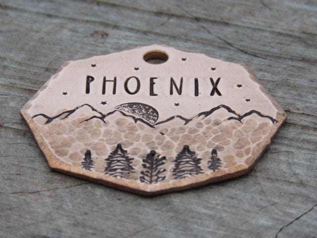 Native Wolf Pet Tags PHOENIX