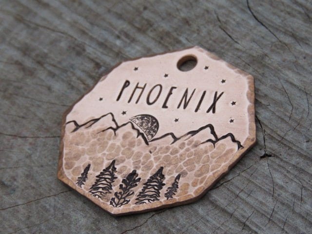 Native Wolf Pet Tags PHOENIX