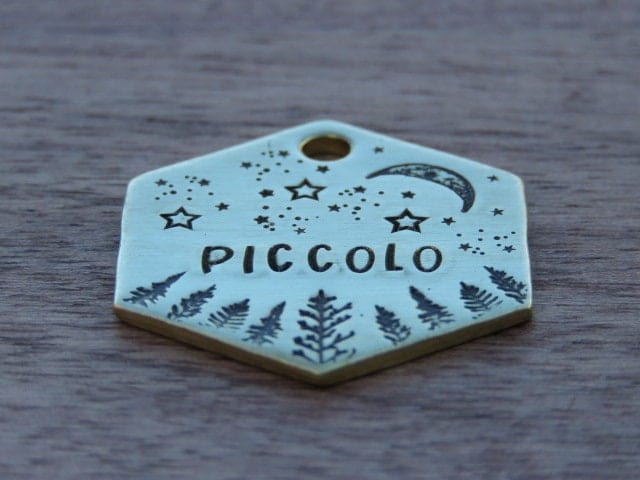 Native Wolf Pet Tags PICCOLO