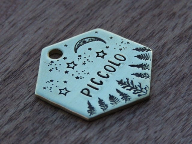 Native Wolf Pet Tags PICCOLO