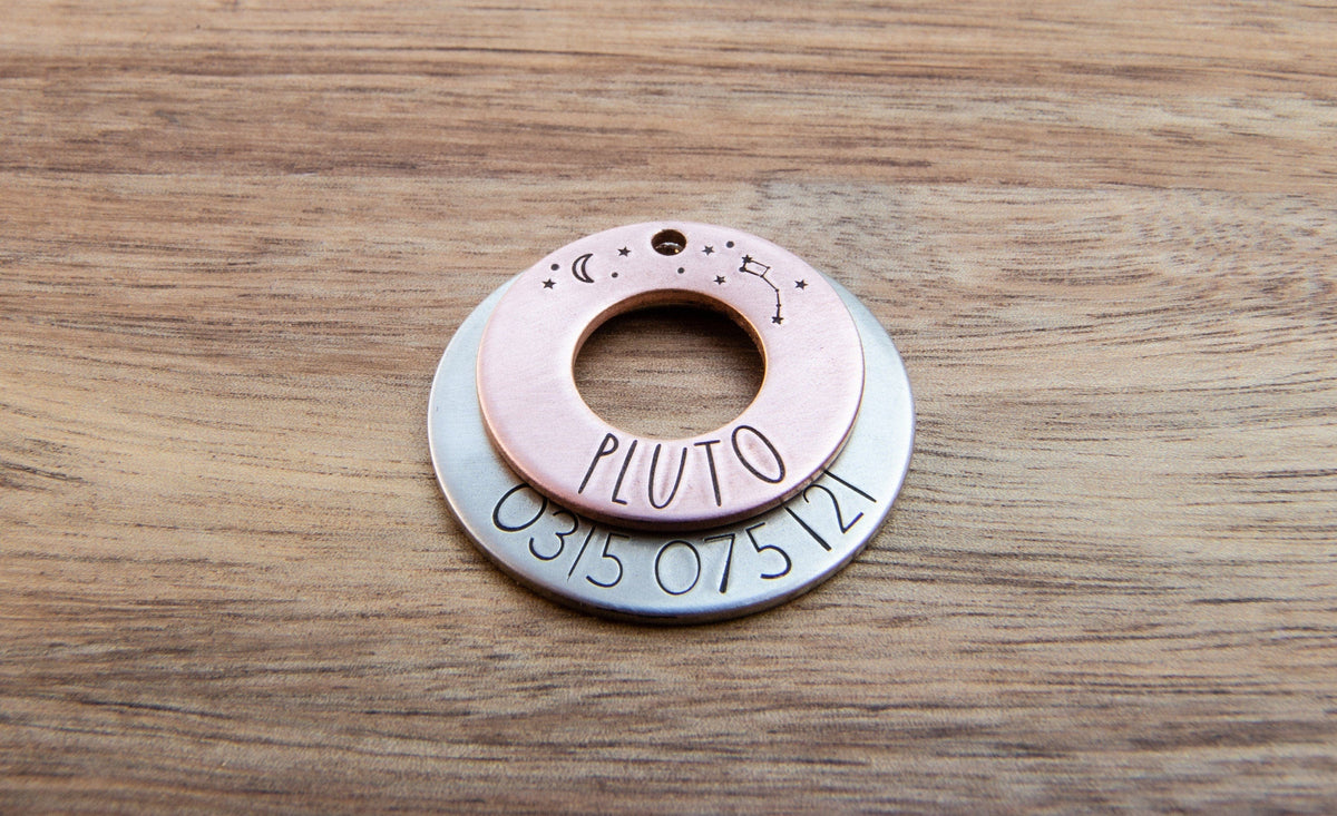 Native Wolf Pet Tags PLUTO (DOUBLE)