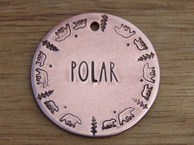 Native Wolf Pet Tags POLAR