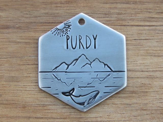 Native Wolf Pet Tags PURDY