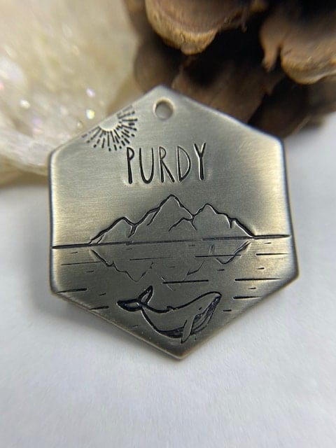 Native Wolf Pet Tags PURDY