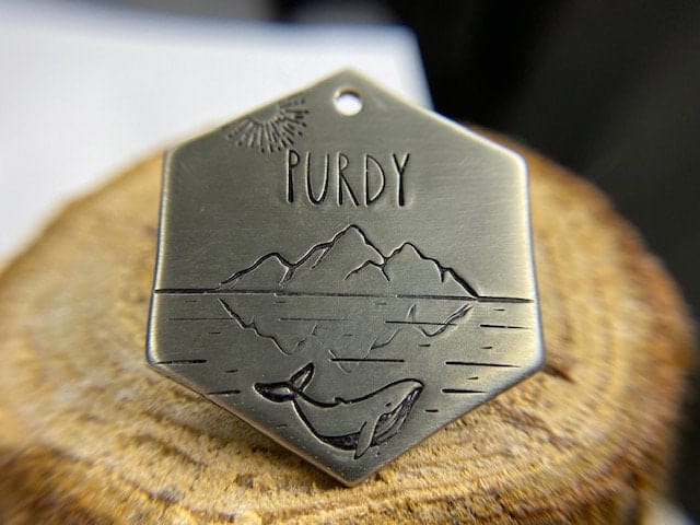 Native Wolf Pet Tags PURDY