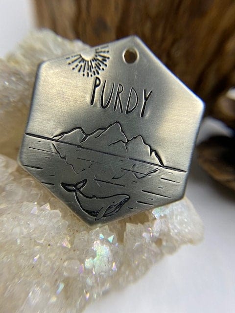 Native Wolf Pet Tags PURDY
