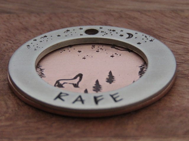 Native Wolf Pet Tags RAFE (DOUBLE)
